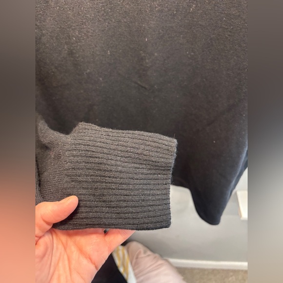 Celtic & Co. Womens Geelong Slouch Roll Neck Jumper Lambswool Small Black - Picture 8 of 13